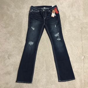 NWT True Religion Bootcut Super Stretch sz33